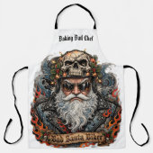 Slechte meneer Claus Biker Bakken Slechte Chef Schort (Voorkant)