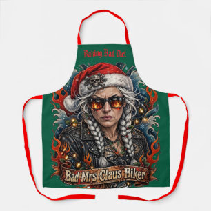 Slechte mevrouw Claus Biker Bakken Slechte Chef Schort
