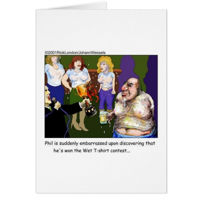 Slechte natte wedstrijd Funny Cartoon Gifts & T -  (Voorkant)