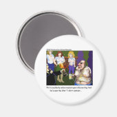 Slechte natte wedstrijd Funny Cartoon Gifts & T -  Magneet (Voorkant / Achterkant)