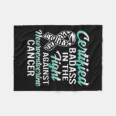 Slechte neuro-endocriene kankerbewustzijn Net Zebr Fleece Deken (Voorkant (Horizontaal))