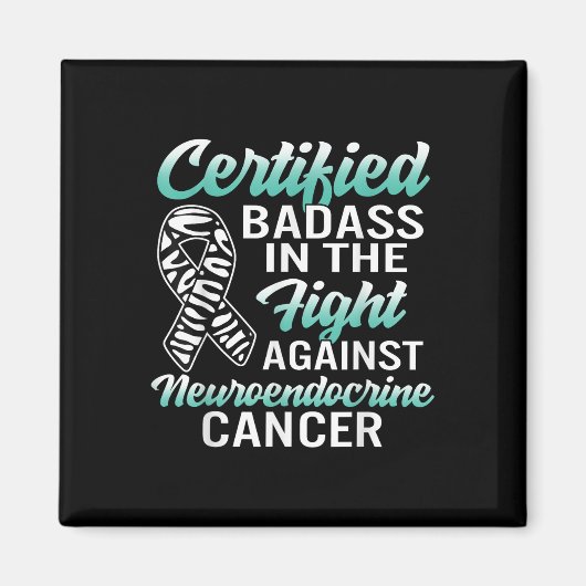 Slechte neuro-endocriene kankerbewustzijn Net Zebr Magneet (Voorkant)