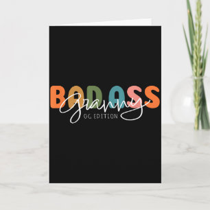 Slechte oma originele gangster grappig cadeau voor kaart