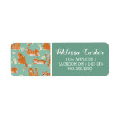 Slechte Oranje Tabby Cats die dingen omver gooien Etiket (Voorkant)