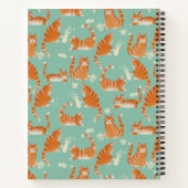Slechte Oranje Tabby Cats die dingen omver gooien Notitieboek (Achterkant)