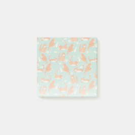 Slechte Oranje Tabby Cats kloppen spul over patroo Post-it® Notes