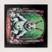 Slechte paashaas horror legpuzzel (Horizontaal)