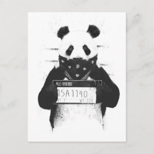 Slechte panda briefkaart