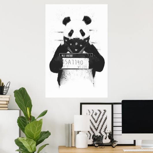 Slechte panda poster (Thuiskantoor)