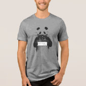 Slechte panda Tri-Blend shirt (Voorkant)