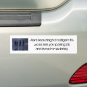 Slechte parkeerBumpersticker Bumpersticker (Op auto)