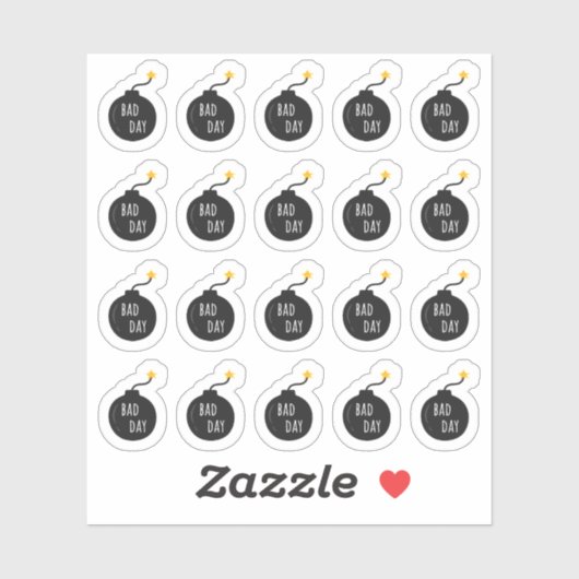 Slechte Pechdag Depressie Angst Tracker Planner Sticker (Vel)