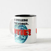 Slechte pellers tweekleurige koffiemok (Voorkant links)