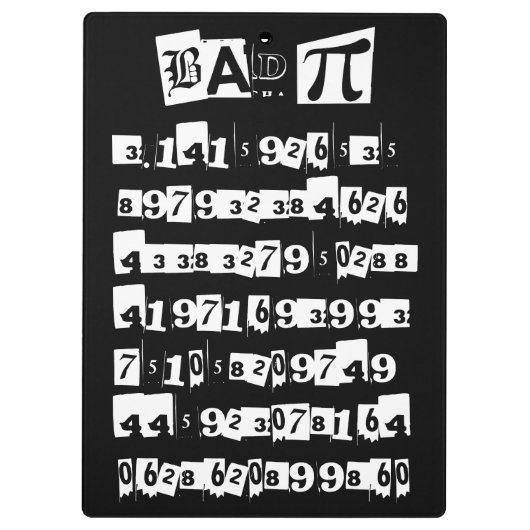 SLECHTE PI - onjuist Klembord (Achterkant)