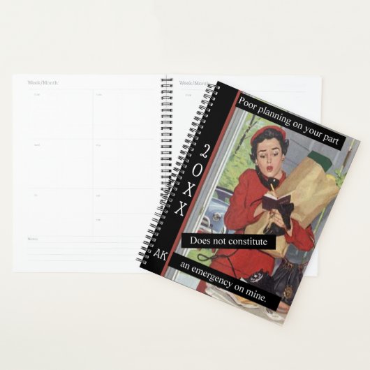 Slechte planning drukke vrouw  stijl winkelen planner (Display)