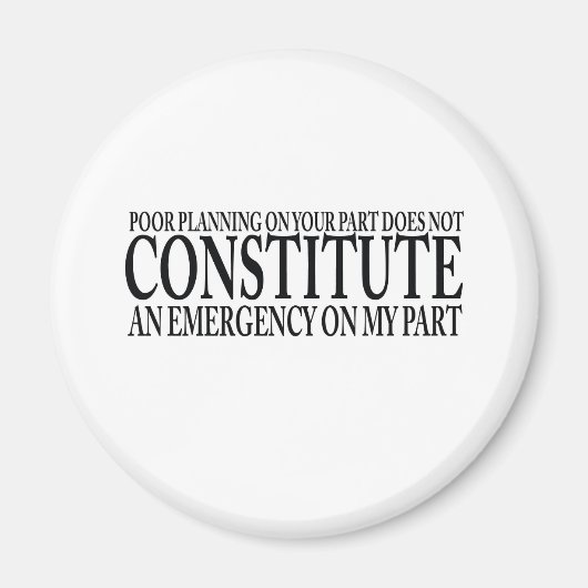 Slechte planning van uw kant magneet (Voorkant)