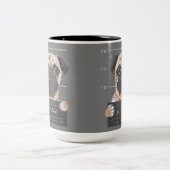 Slechte puggy-beschuldiging dat je niet wilt weten tweekleurige koffiemok (Center)