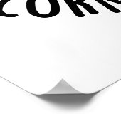 Slechte Puns Geef Mij Maïs-stipatie Grappige Maïs  Poster (Hoek)