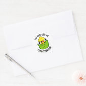 Slechte Puns Geef Mij Maïs-stipatie Grappige Maïs  Ronde Sticker (Envelop)