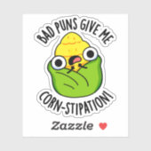 Slechte Puns Geef Mij Maïs-stipatie Grappige Maïs  Sticker (Vel)
