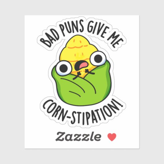 Slechte Puns Geef Mij Maïs-stipatie Grappige Maïs Sticker (Vel)