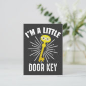 Slechte pva Jokes, ik ben een kleine deursleutel Briefkaart (Staand voorkant)