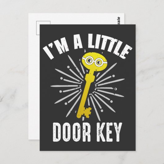 Slechte pva Jokes, ik ben een kleine deursleutel Briefkaart (Voorkant / Achterkant)
