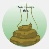 Slechte rang poop sticker (Voorkant)