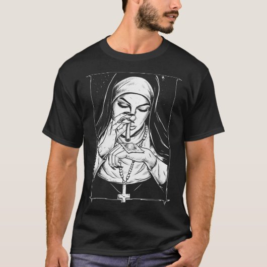 slechte religie stoute nonnen t-shirt (Voorkant)