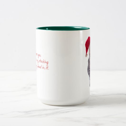 Slechte Santa Cat-Mok Tweekleurige Koffiemok (Center)