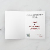 Slechte Santa POETRY Weird Humor Klassieke waarde  Feestdagen Kaart (Binnen)