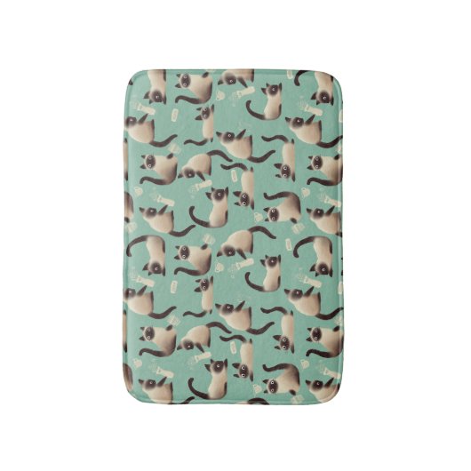 Slechte Siamese katten die er nog veel over doen Badmat (Voorkant Verticaal)