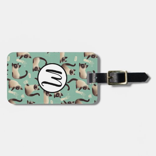 Slechte Siamese katten die er nog veel over doen Bagagelabel (Voorkant horizontaal)