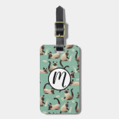 Slechte Siamese katten die er nog veel over doen Bagagelabel (Voorkant verticaal)