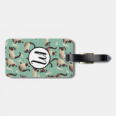 Slechte Siamese katten die er nog veel over doen Bagagelabel (Achterkant horizontaal)