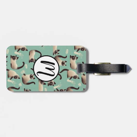 Slechte Siamese katten die er nog veel over doen Bagagelabel (Achterkant horizontaal)