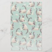 Slechte Siamese katten die er nog veel over doen Briefpapier (Voorkant)