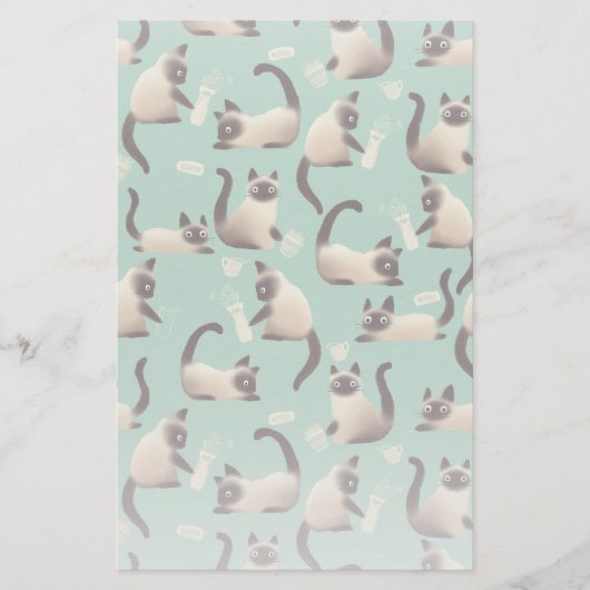 Slechte Siamese katten die er nog veel over doen Briefpapier (Voorkant)