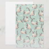 Slechte Siamese katten die er nog veel over doen Briefpapier (Voorkant / Achterkant)