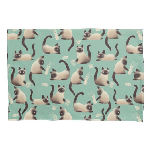 Slechte Siamese katten die er nog veel over doen Kussensloop (Voorkant)