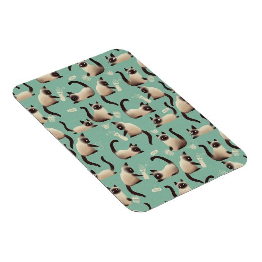 Slechte Siamese katten die er nog veel over doen Magneet (Rechterzijde)