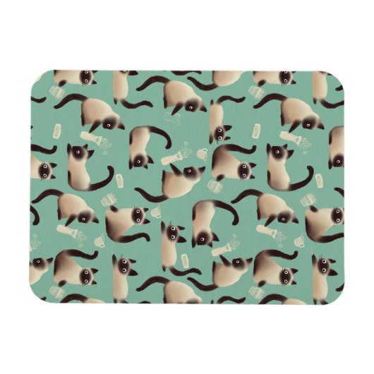 Slechte Siamese katten die er nog veel over doen Magneet (Horizontaal)