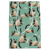 Slechte Siamese katten die er nog veel over doen Medium Cadeauzakje (Voorkant)