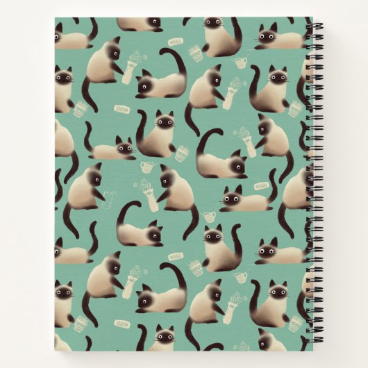 Slechte Siamese katten die er nog veel over doen Notitieboek (Achterkant)