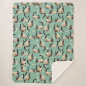 Slechte Siamese katten die er nog veel over doen Sherpa Deken (Voorkant)