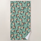 Slechte Siamese katten die er nog veel over doen Strandlaken (Voorkant)