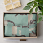 Slechte Siamese katten die er nog veel over doen Tissuepapier (Geschenk)