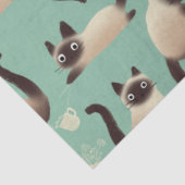 Slechte Siamese katten die er nog veel over doen Tissuepapier (Detail)