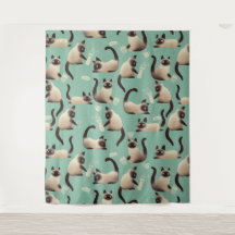 Slechte Siamese katten die er nog veel over doen