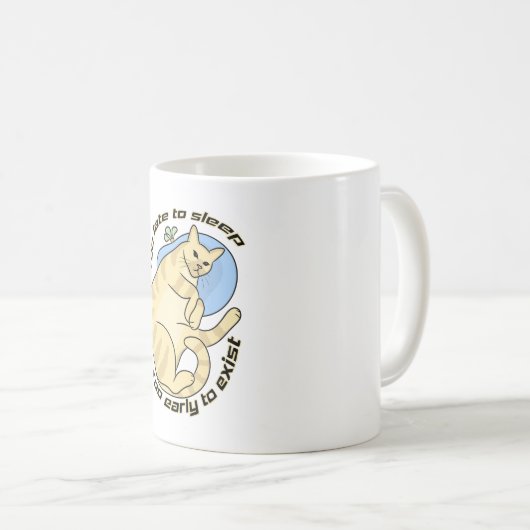 Slechte slaap katachtige | Mok (Voorkant rechts)